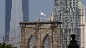 The Brooklyn Bridge, as it appeared on July 22nd, 2014.